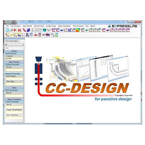 Simulating Software for Continuous Casting Caster design